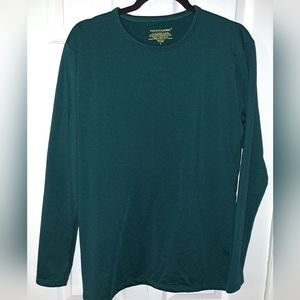 THERMAJOHN blouse for women with long sleeves in green size L
